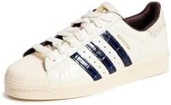 adidas Tênis unissex Wales Bonner Superstar, Branco/azul-marinho